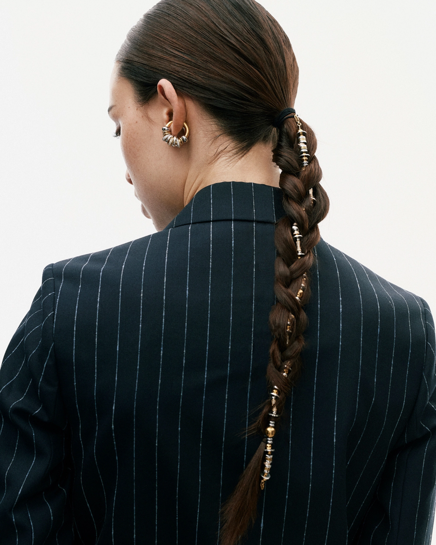 Collier Nefertiti Or & Argent