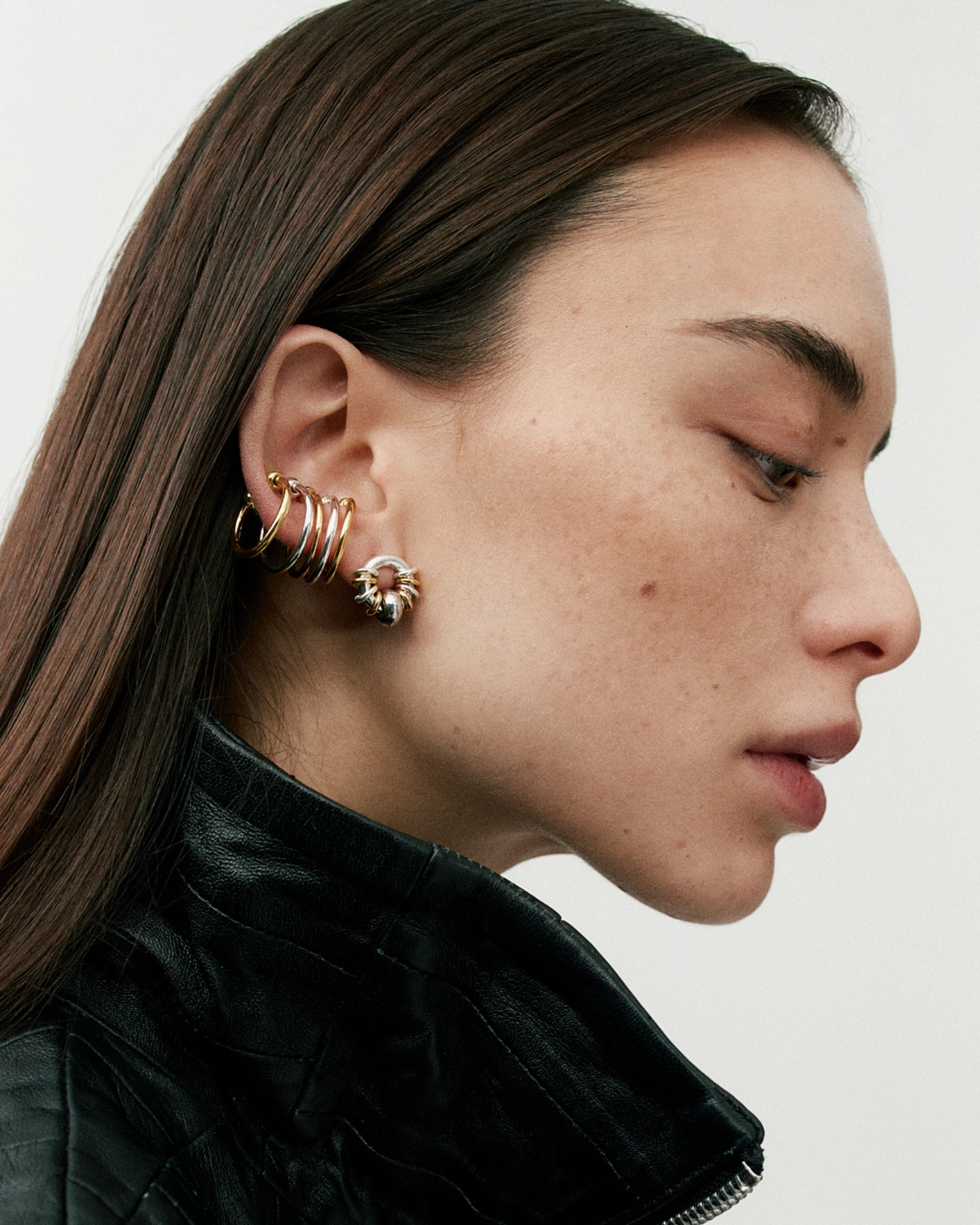 Boucles d'oreilles Donut Baby Argent