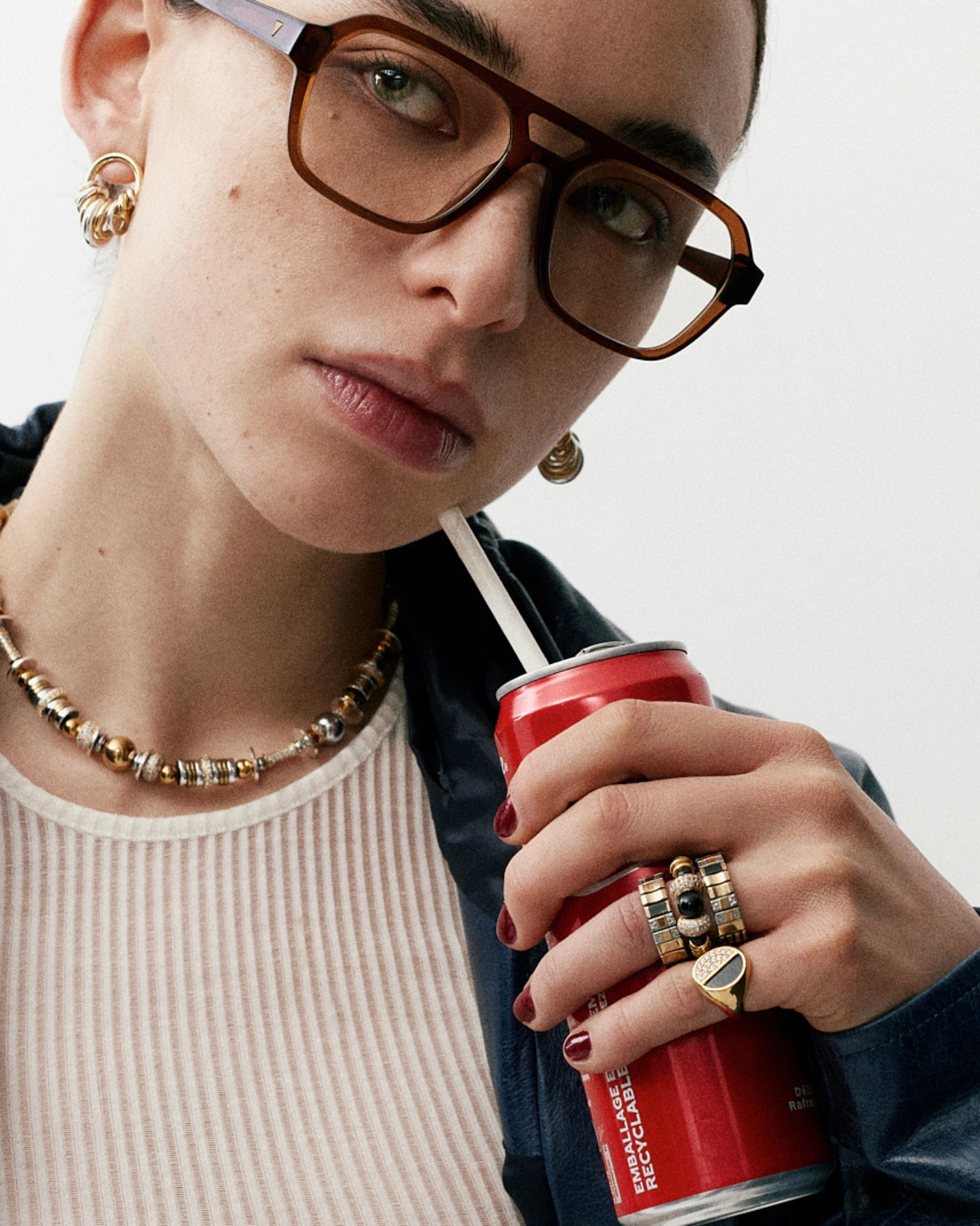 Bague Nefertiti Noir