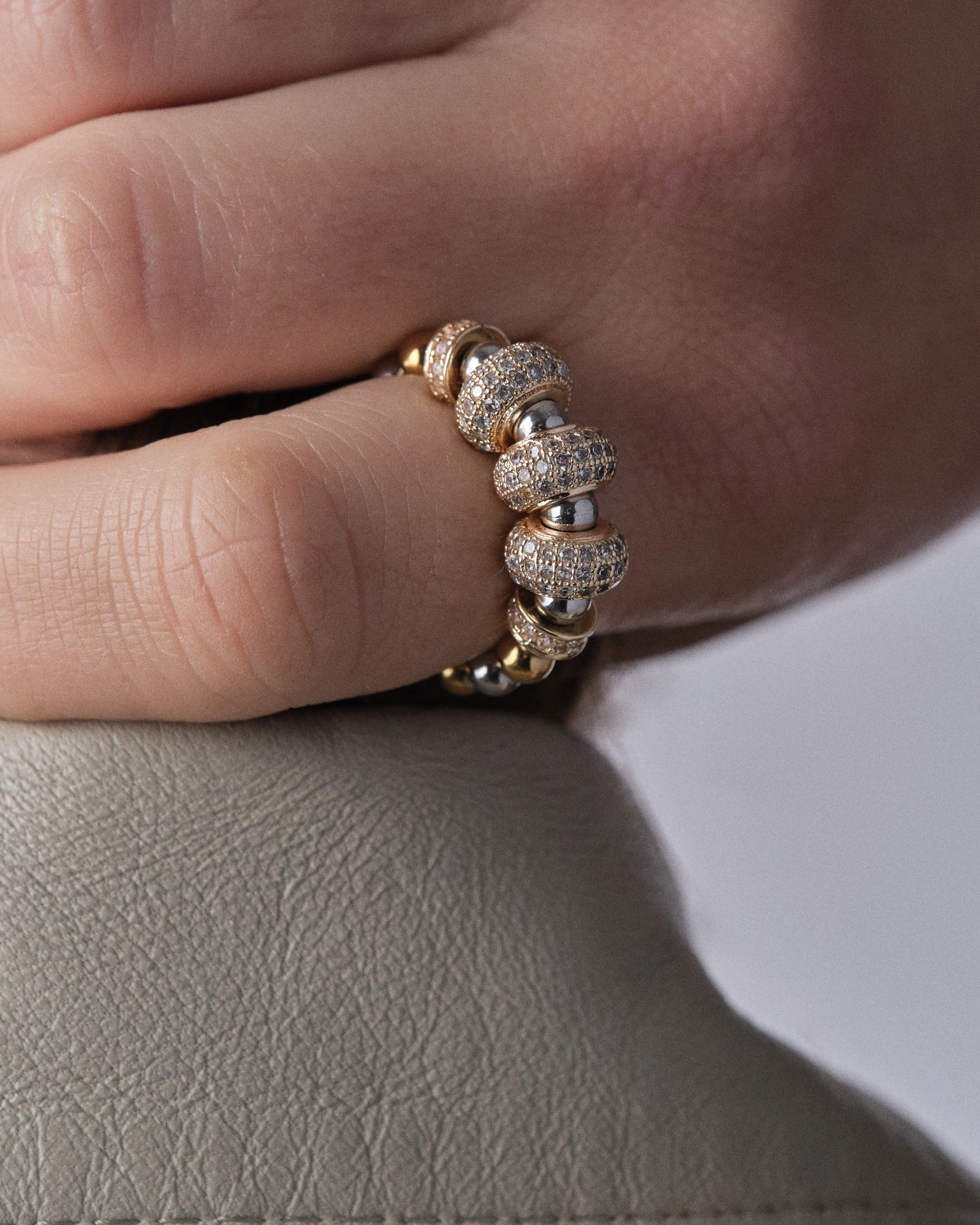 Bague Nefertiti Doré Triple