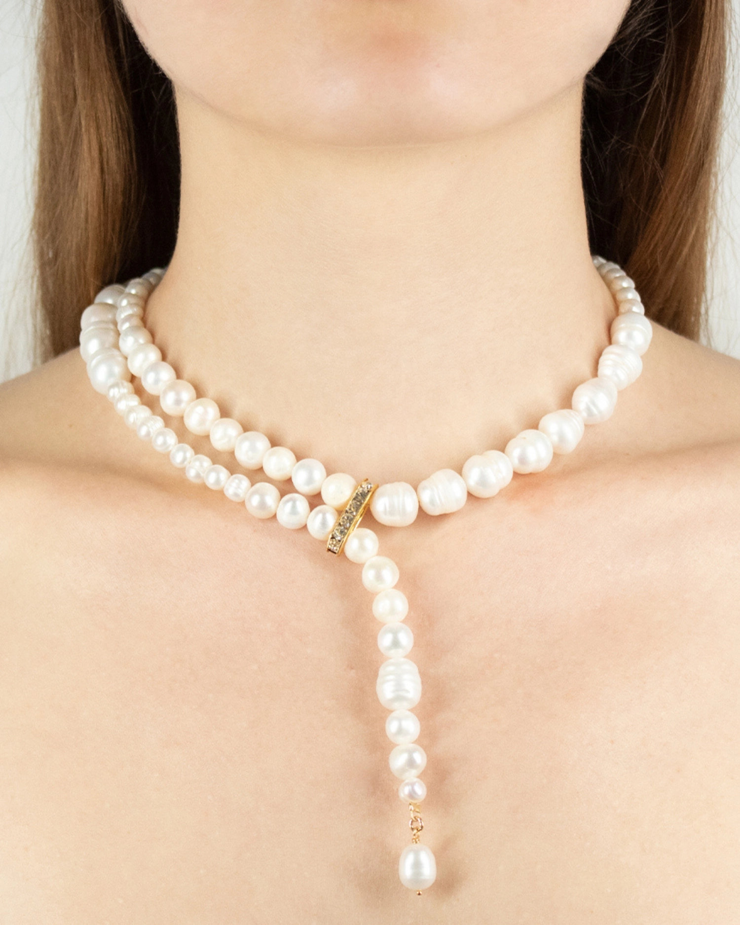 Collier Dripping Pearl