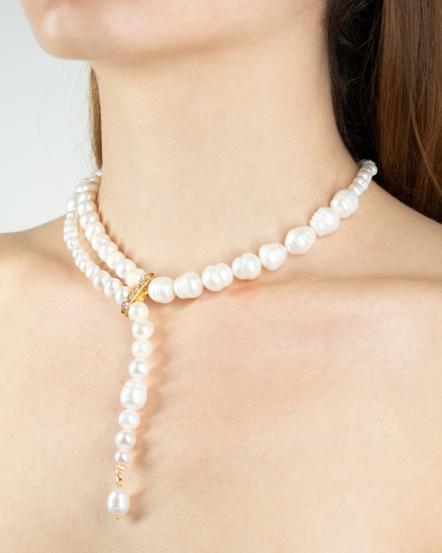 Collier Dripping Pearl