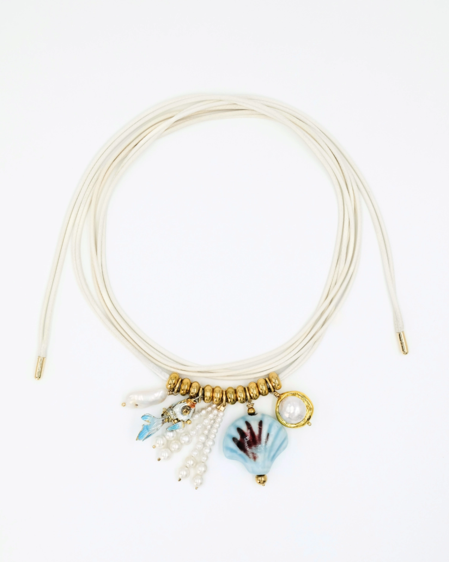 Collier Mermaid Pampilles Ivoire