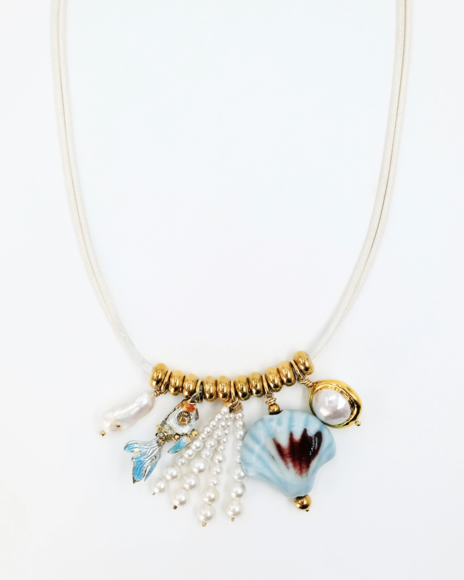 Collier Mermaid Pampilles Ivoire