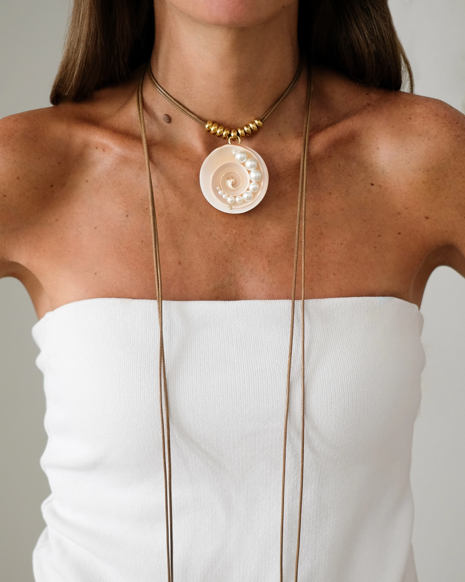 Collier Shell Spirale