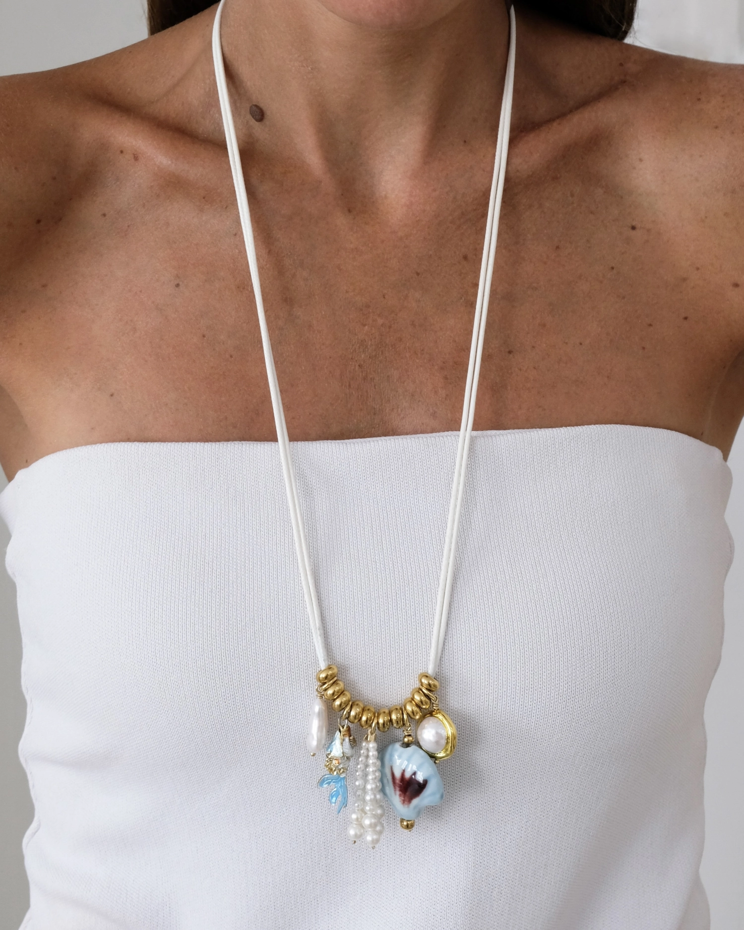 Collier Mermaid Pampilles Ivoire