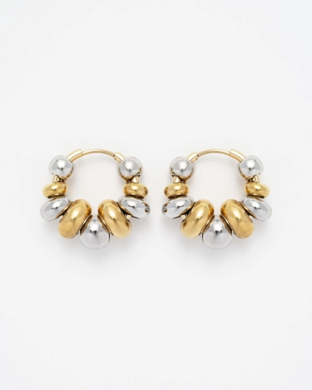 Boucles d'oreilles Frankie Or & Argent