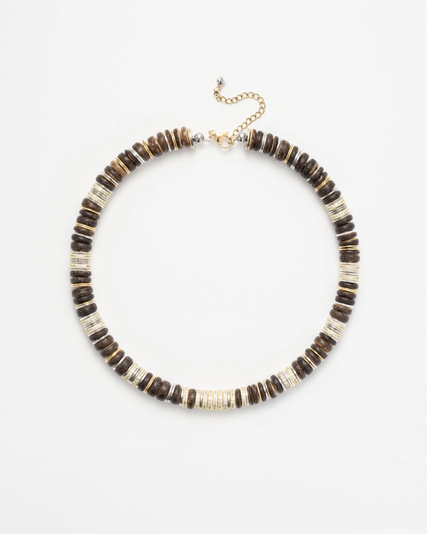 Collier Rondelle Dark Brown