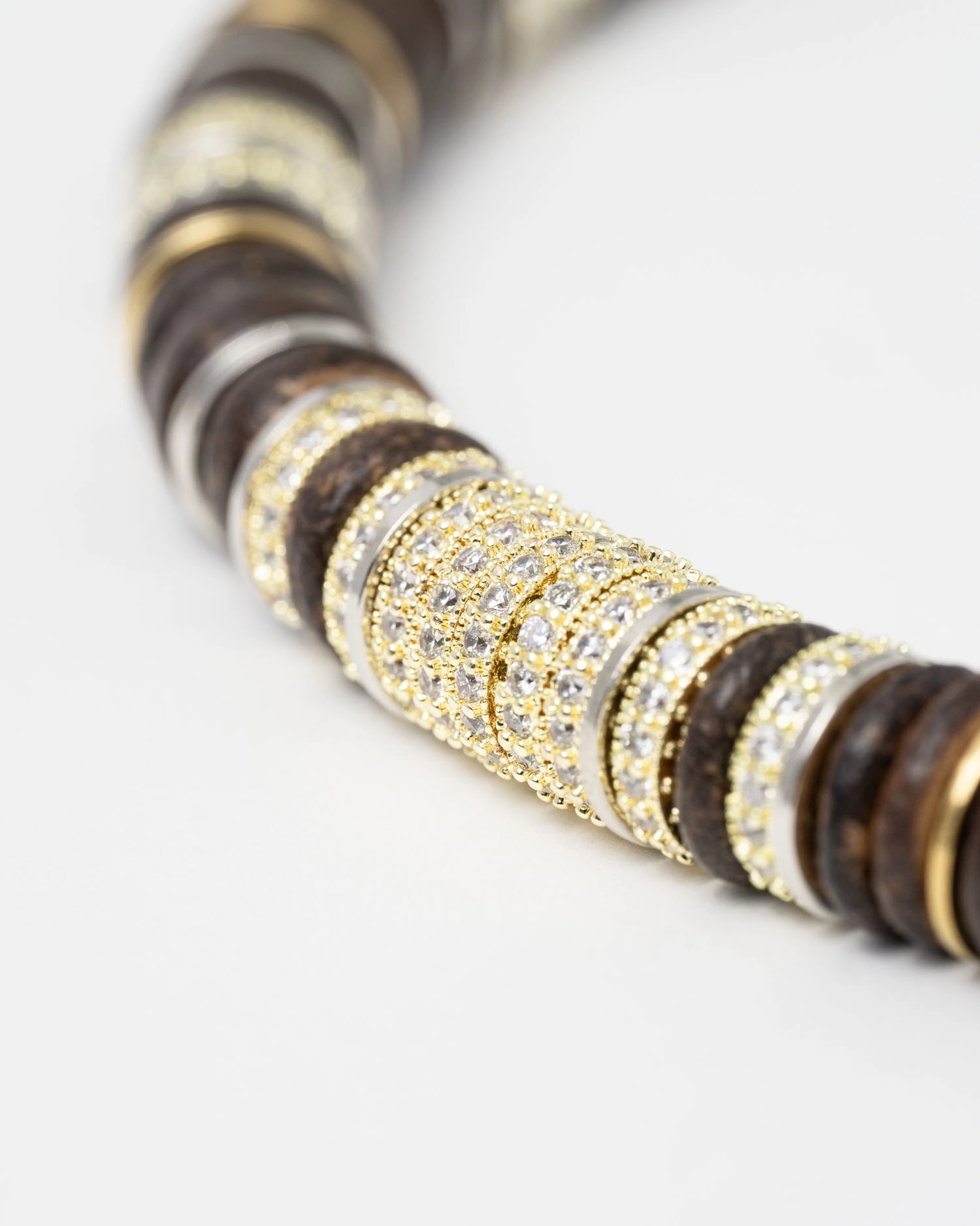 Collier Rondelle Dark Brown