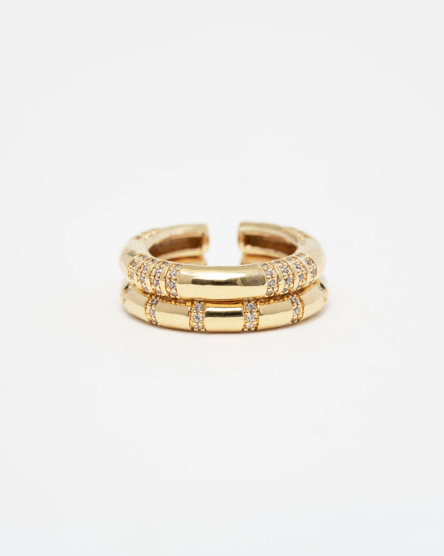 Earcuff Quadra Blanc