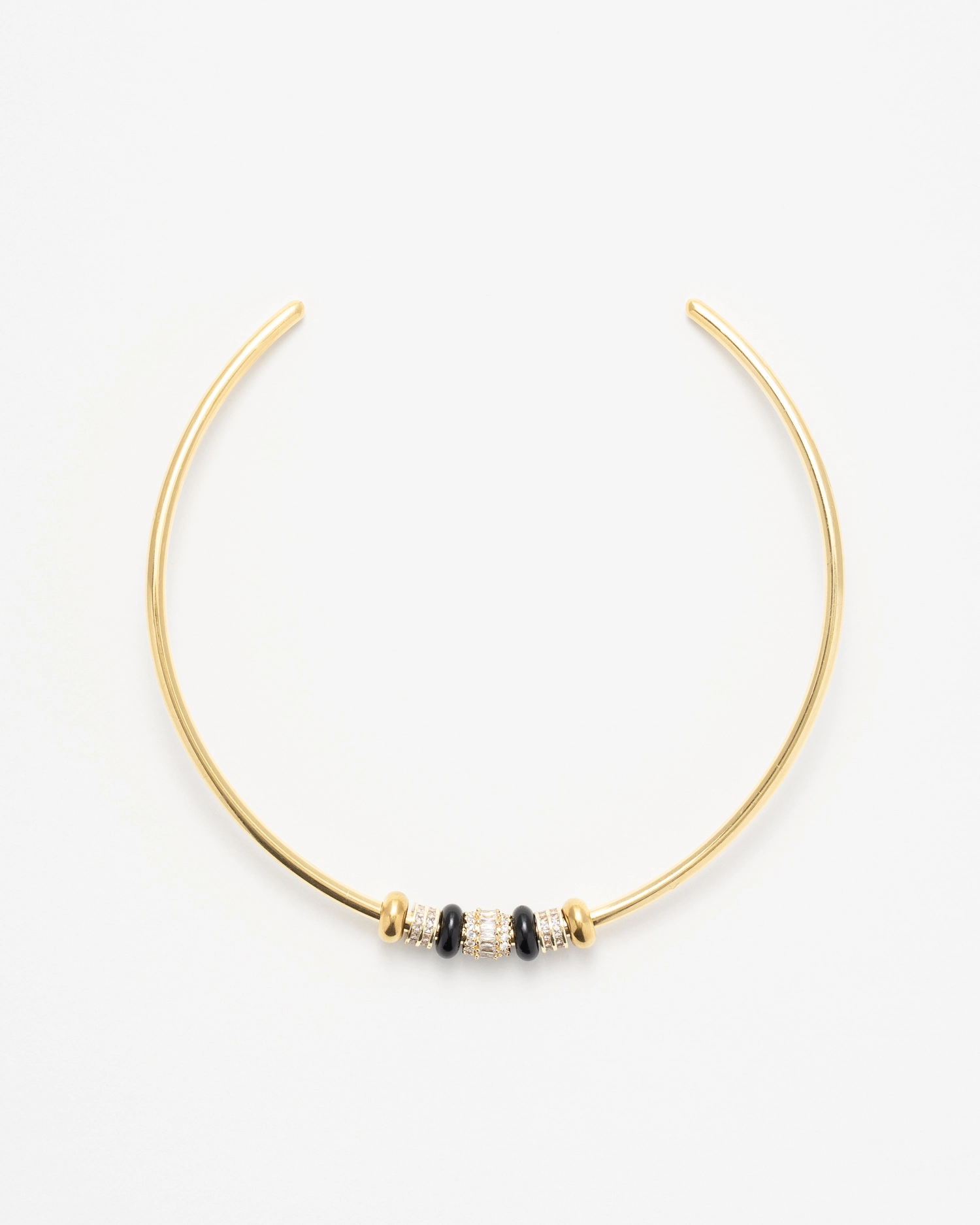 Collier Black Shiny Torque