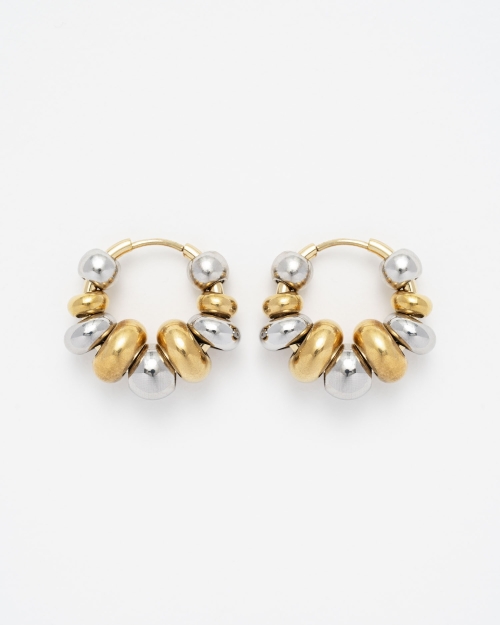 Boucles d'oreilles Frankie Gold and Silver