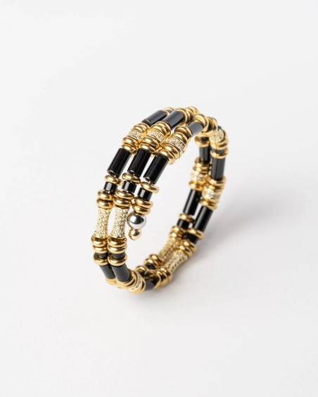 Bracelet Yara Shiny Noir