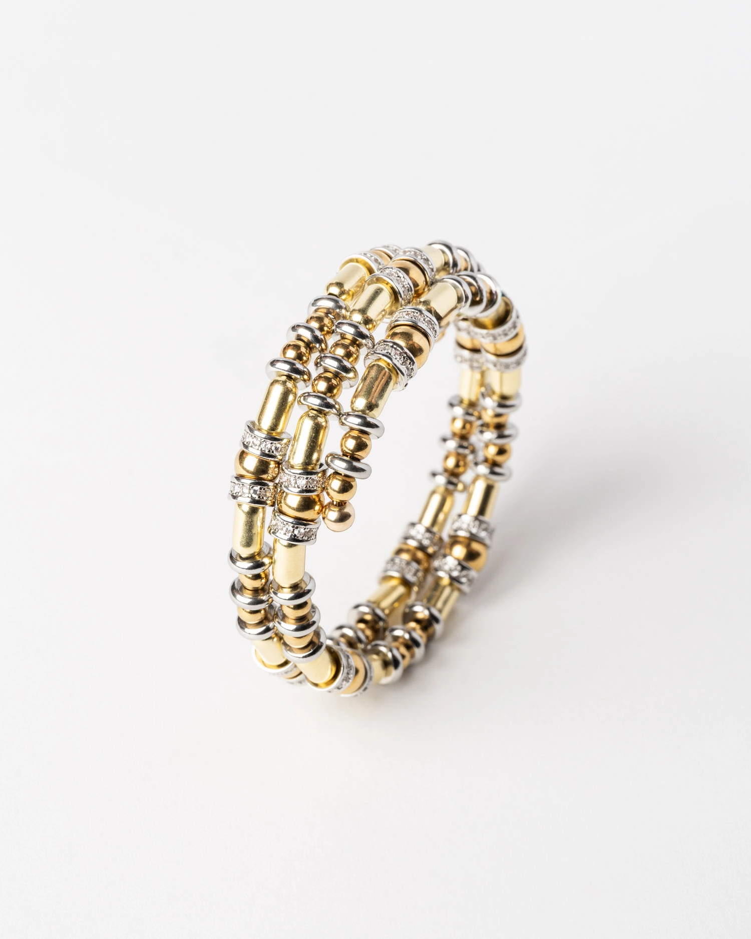 Bracelet Disc Or & Argent