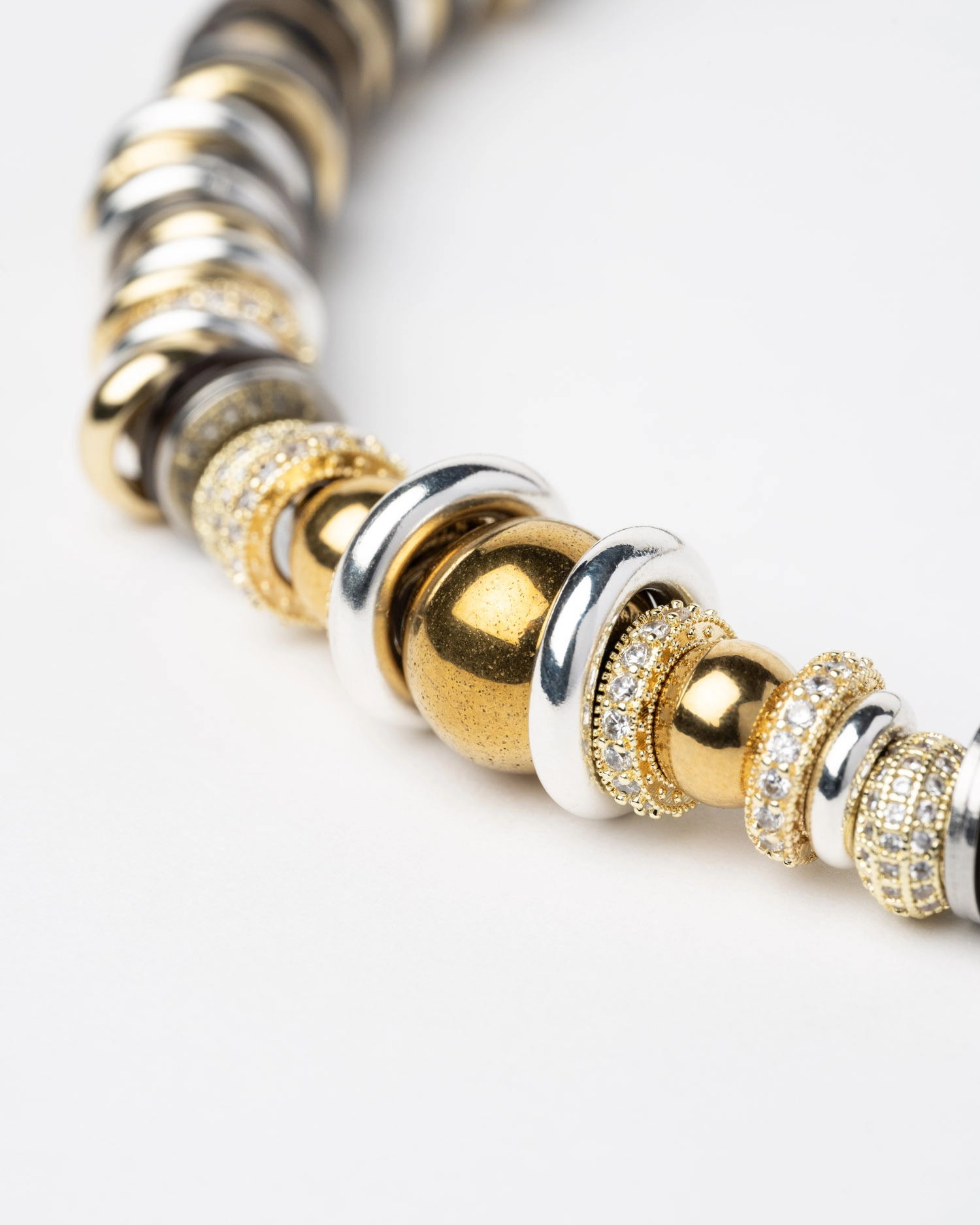 Collier Twist rondelle Noir