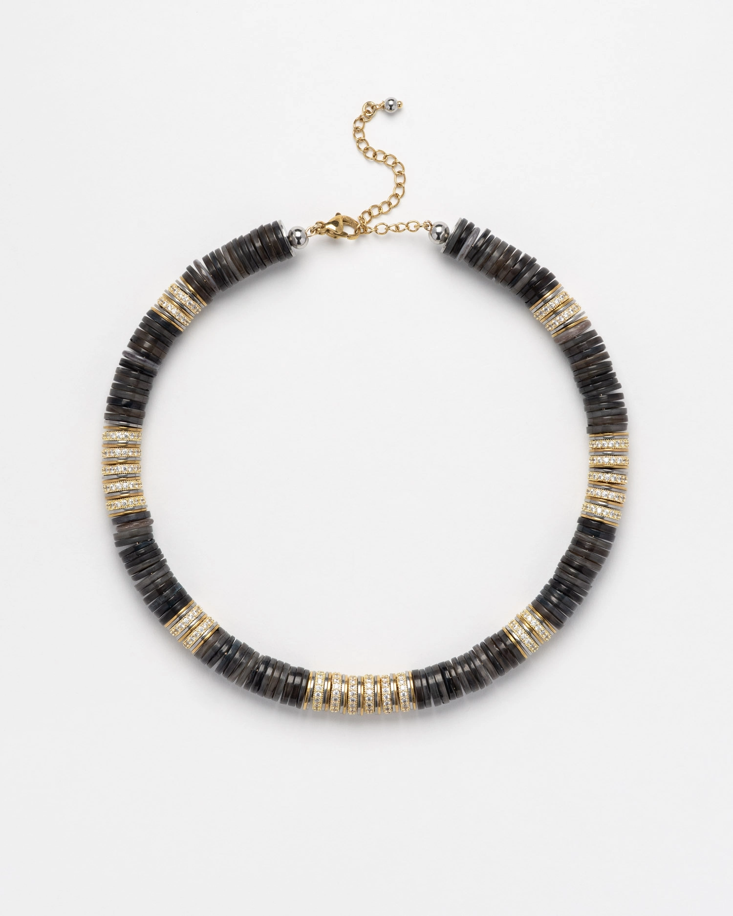 Collier Sculpt Rondelle Noir