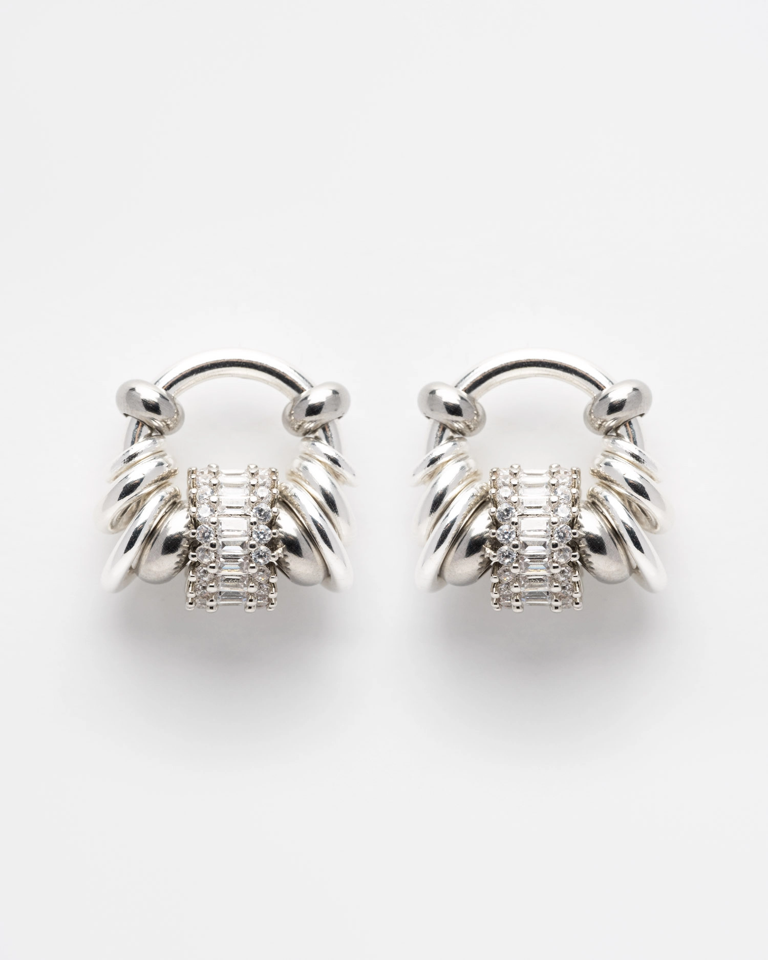 Boucles d'oreilles Chrome