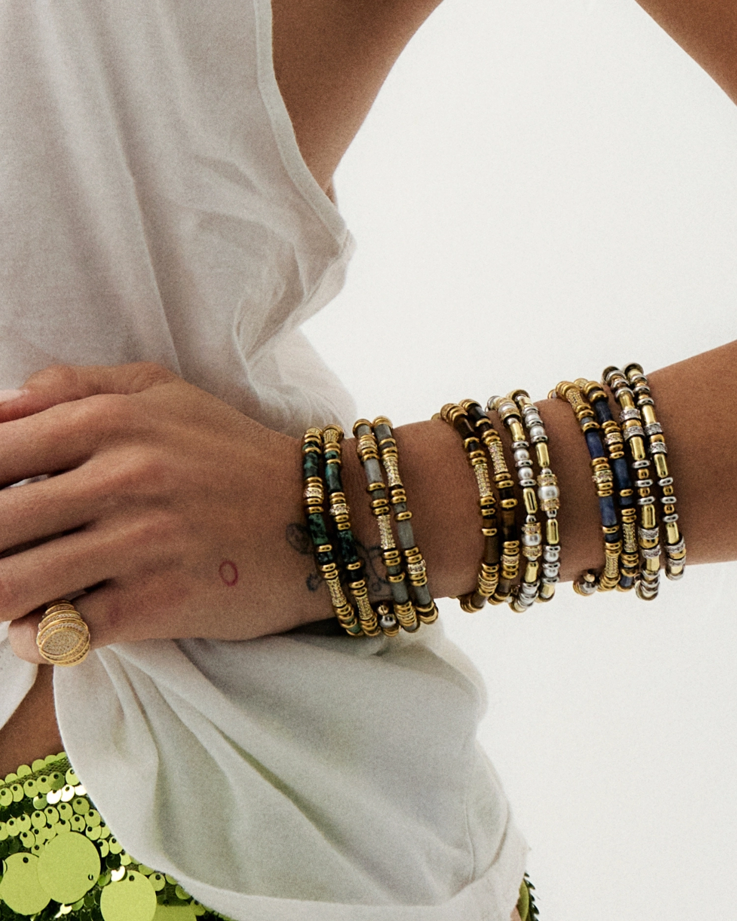 Bracelet Yara Shiny Gris