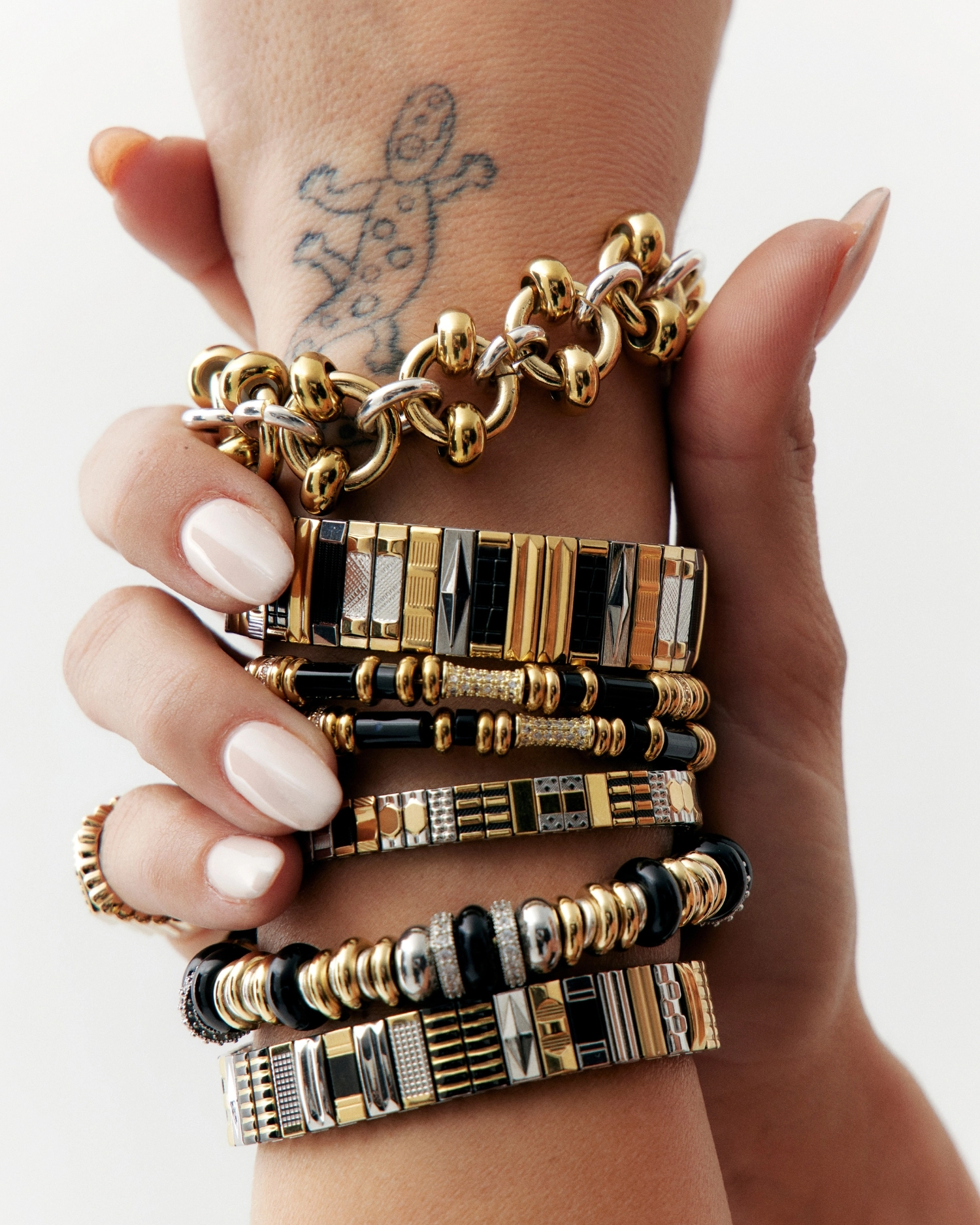 Bracelet Yara Shiny Noir