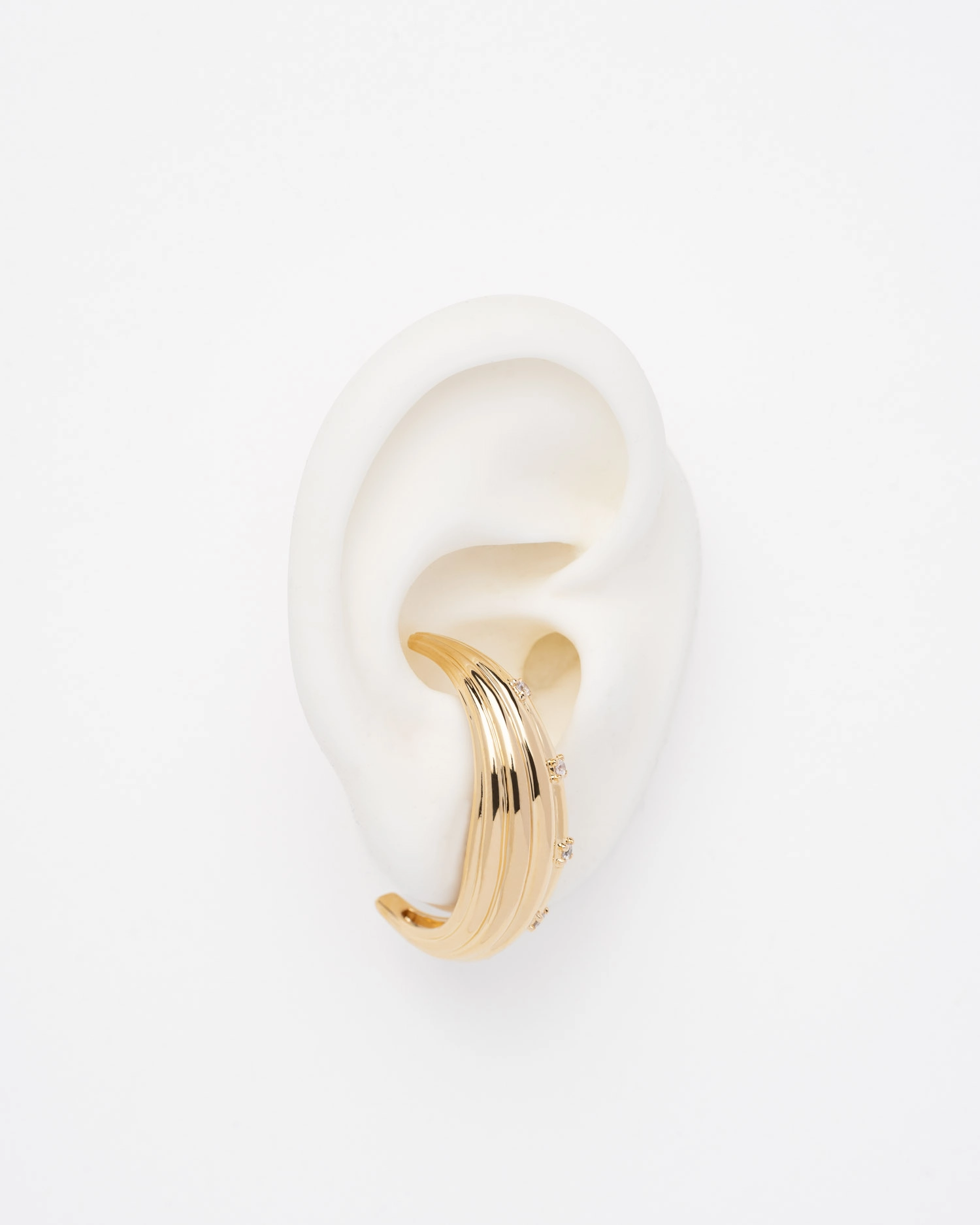 Boucle d'oreille Moon Or & Shiny