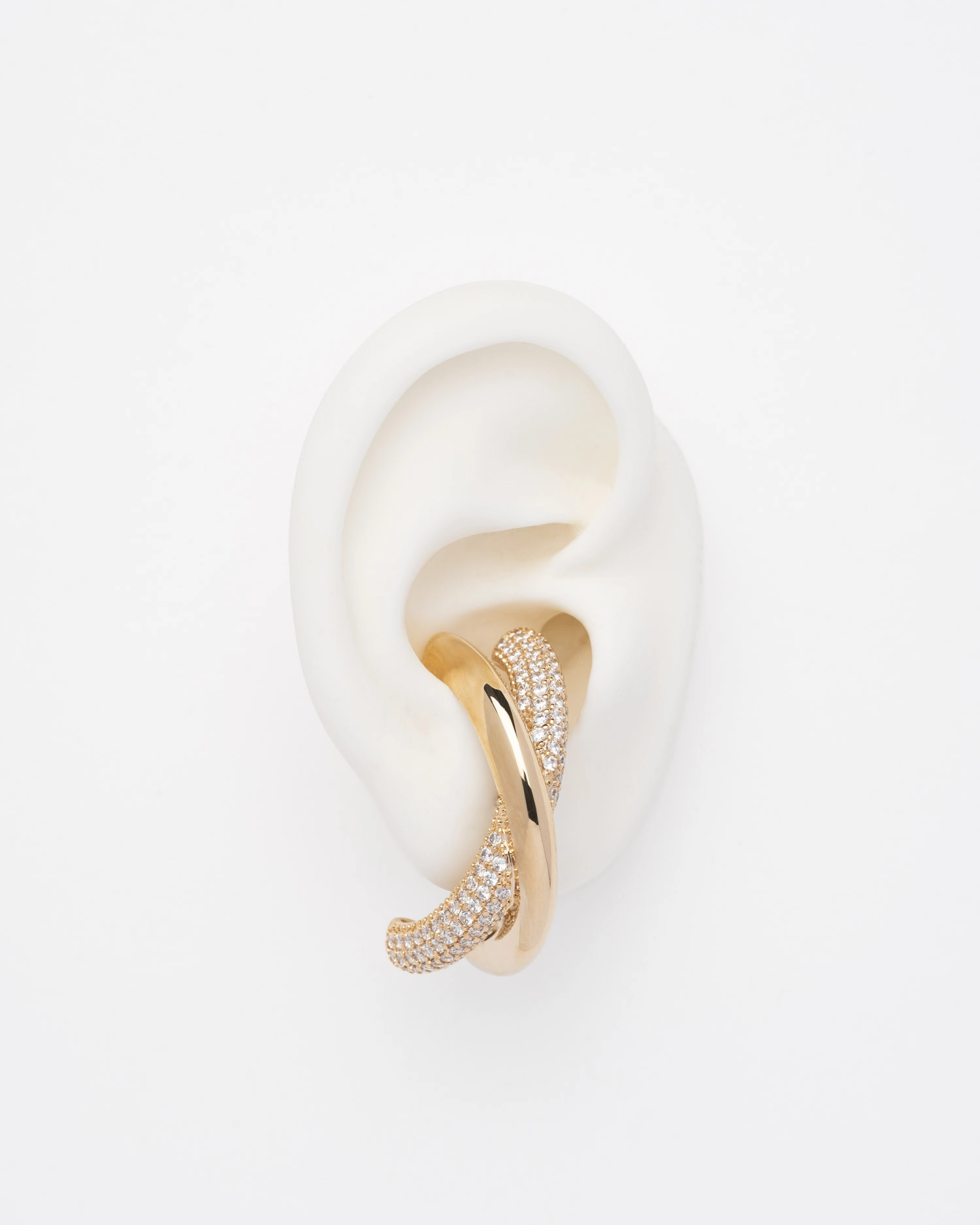 Boucle d'oreille X Or & Shiny