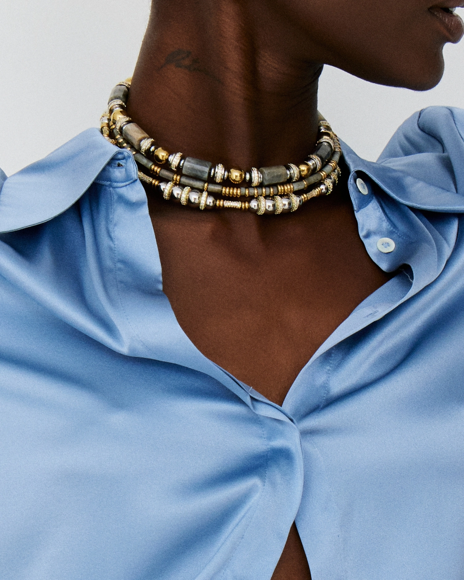 Collier Athéna Grey