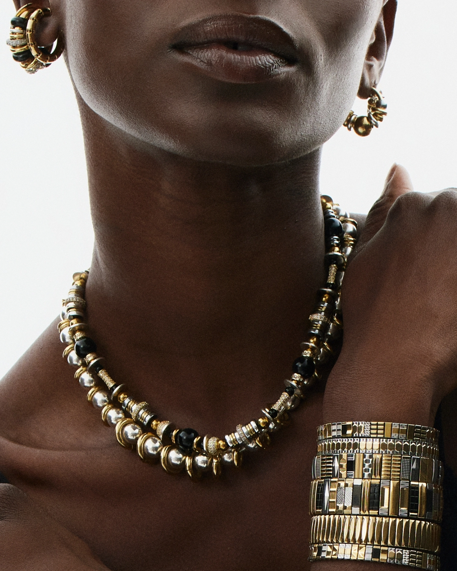 Collier New Nefertiti Black