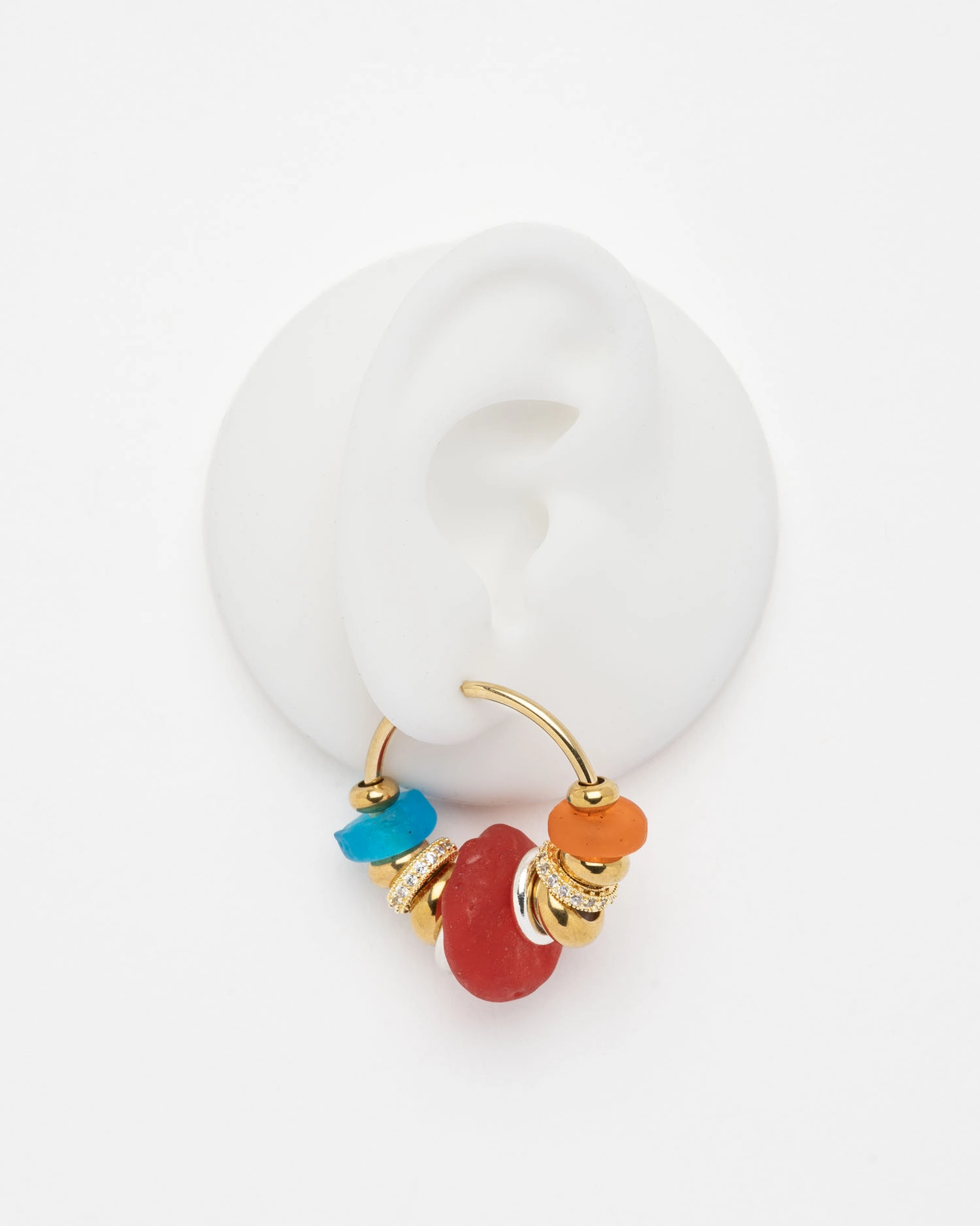 Boucles d'oreilles Sia Rouge