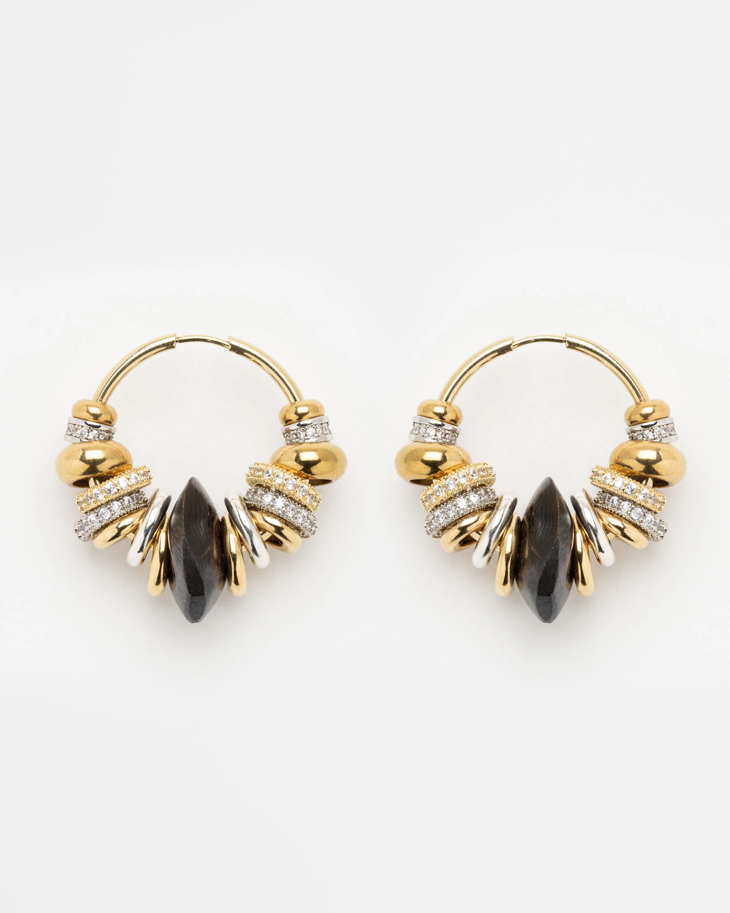 Boucles d'oreilles Sia Noir