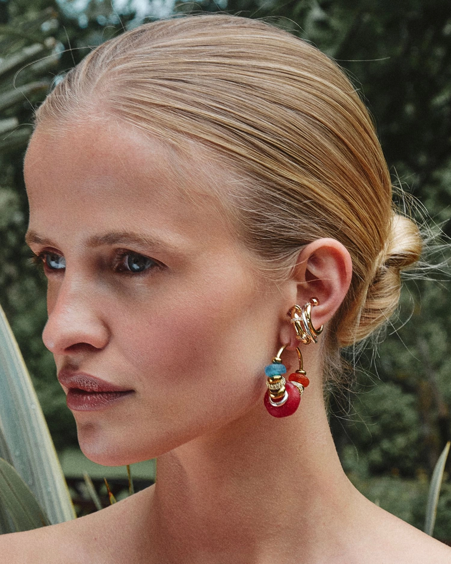 Boucles d'oreilles Sia Rouge