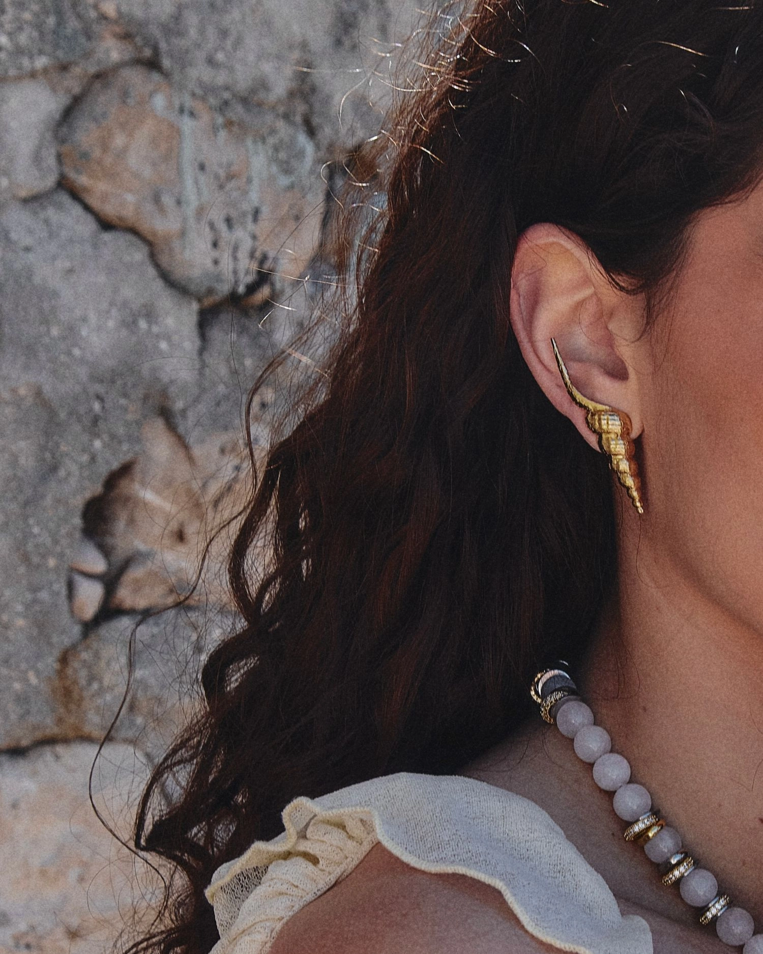 Boucle d'oreille Léona Or