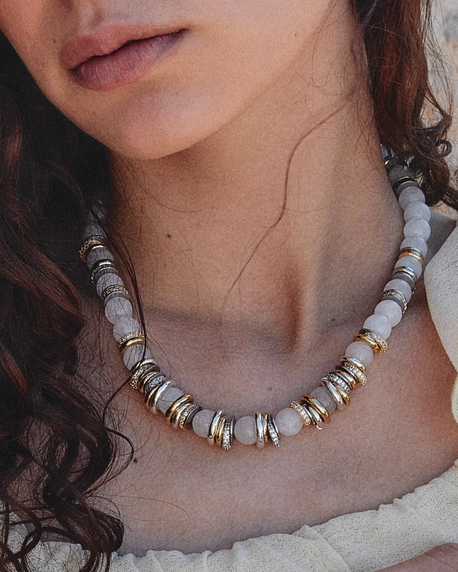 Collier Clara Blanc