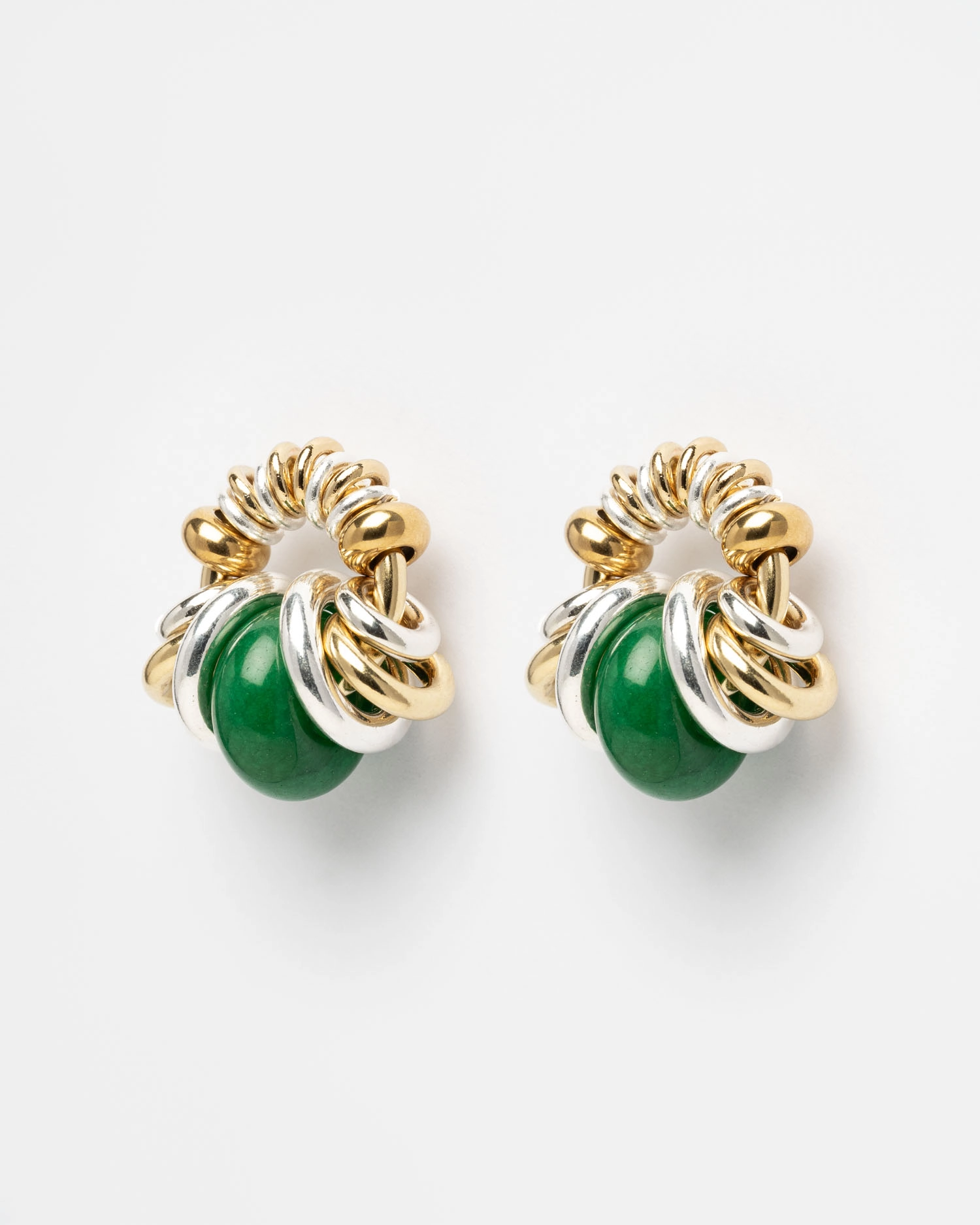 Boucles d'oreilles Donut Uni Vert