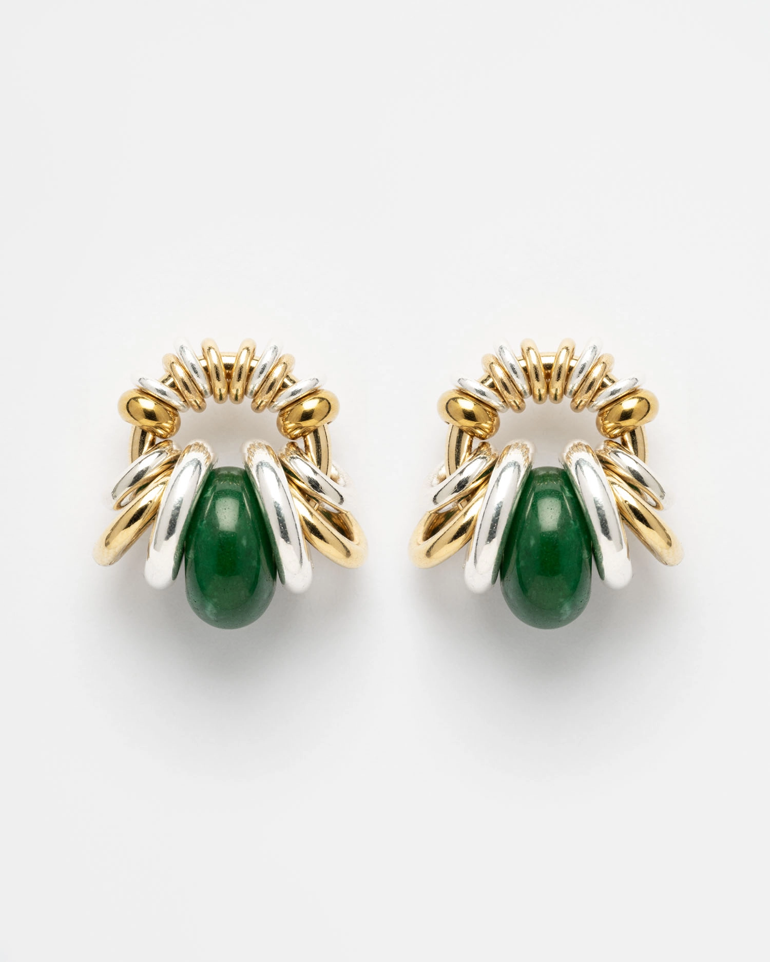 Boucles d'oreilles Donut Uni Vert