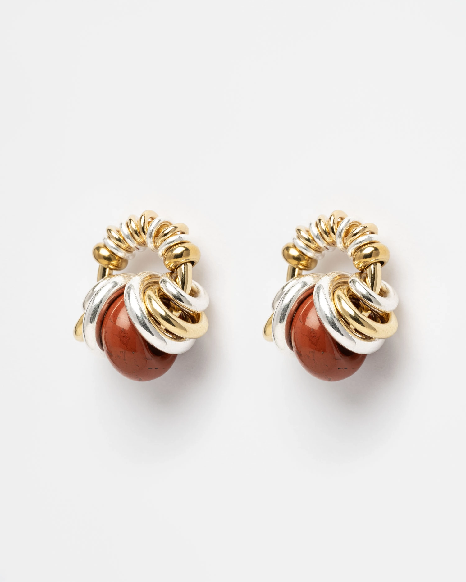Boucles d'oreilles Donut Uni Ambre