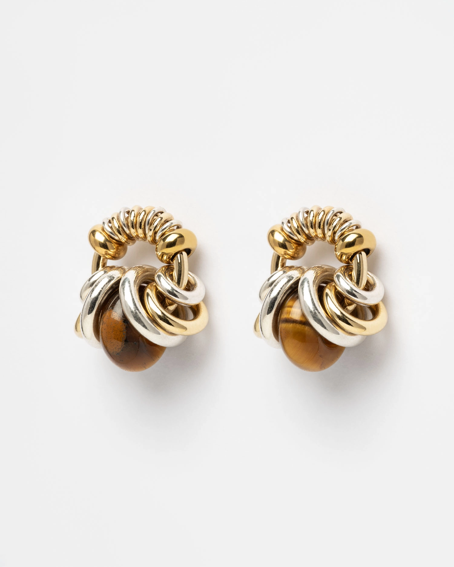 Boucle d'oreilles Donut Uni Camel