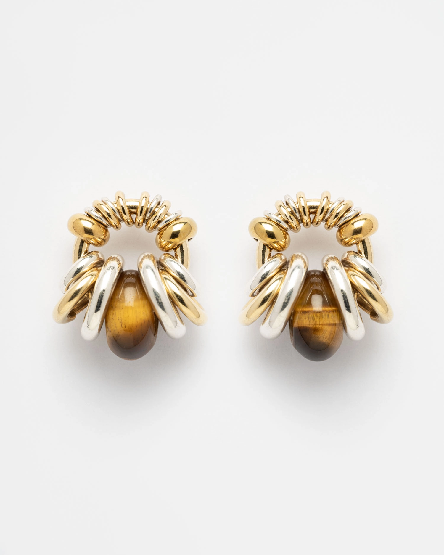Boucle d'oreilles Donut Uni Camel