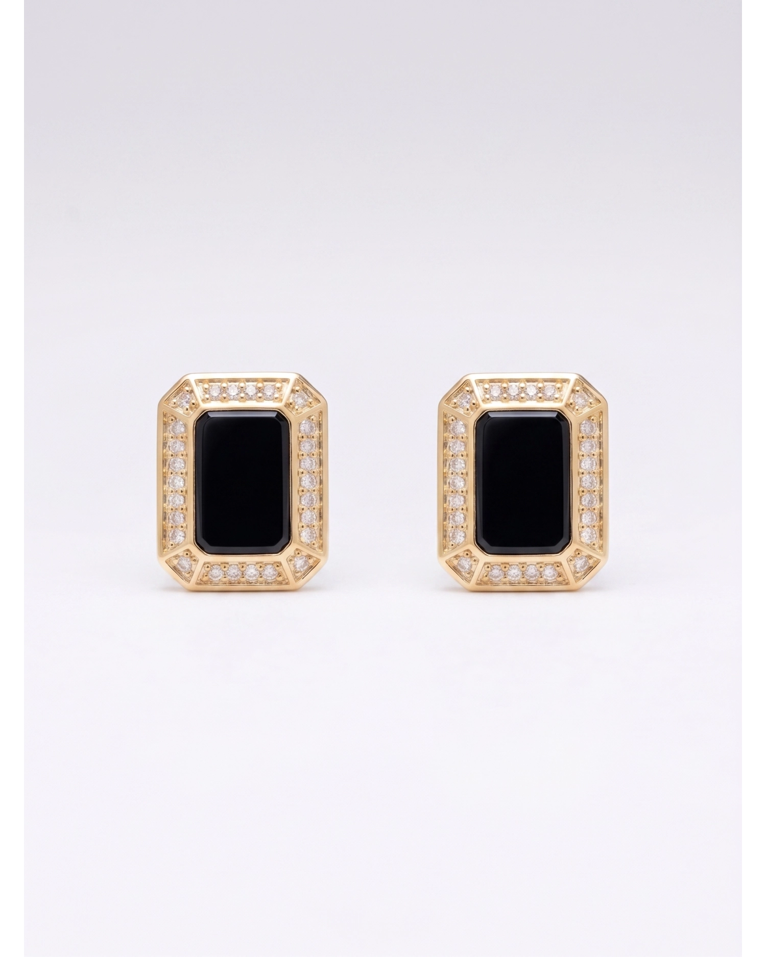 Boucles d'oreilles Aura Noir