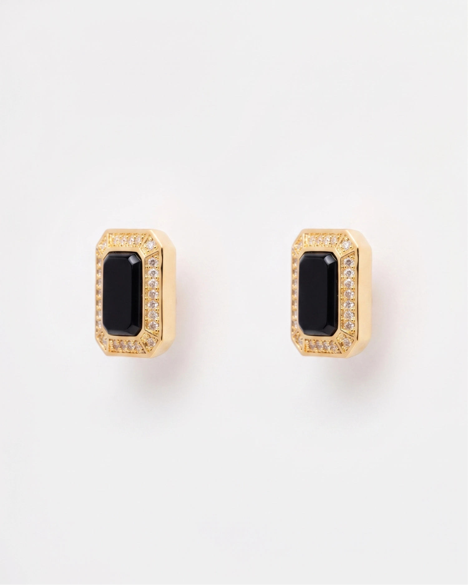 Boucles d'oreilles Aura Noir