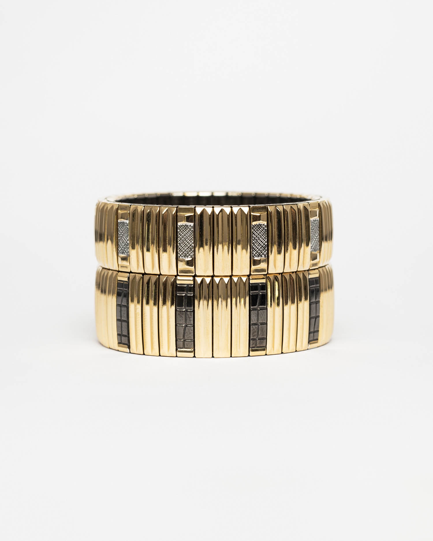 Bracelet SIG 14 Stripes Gold and Silver