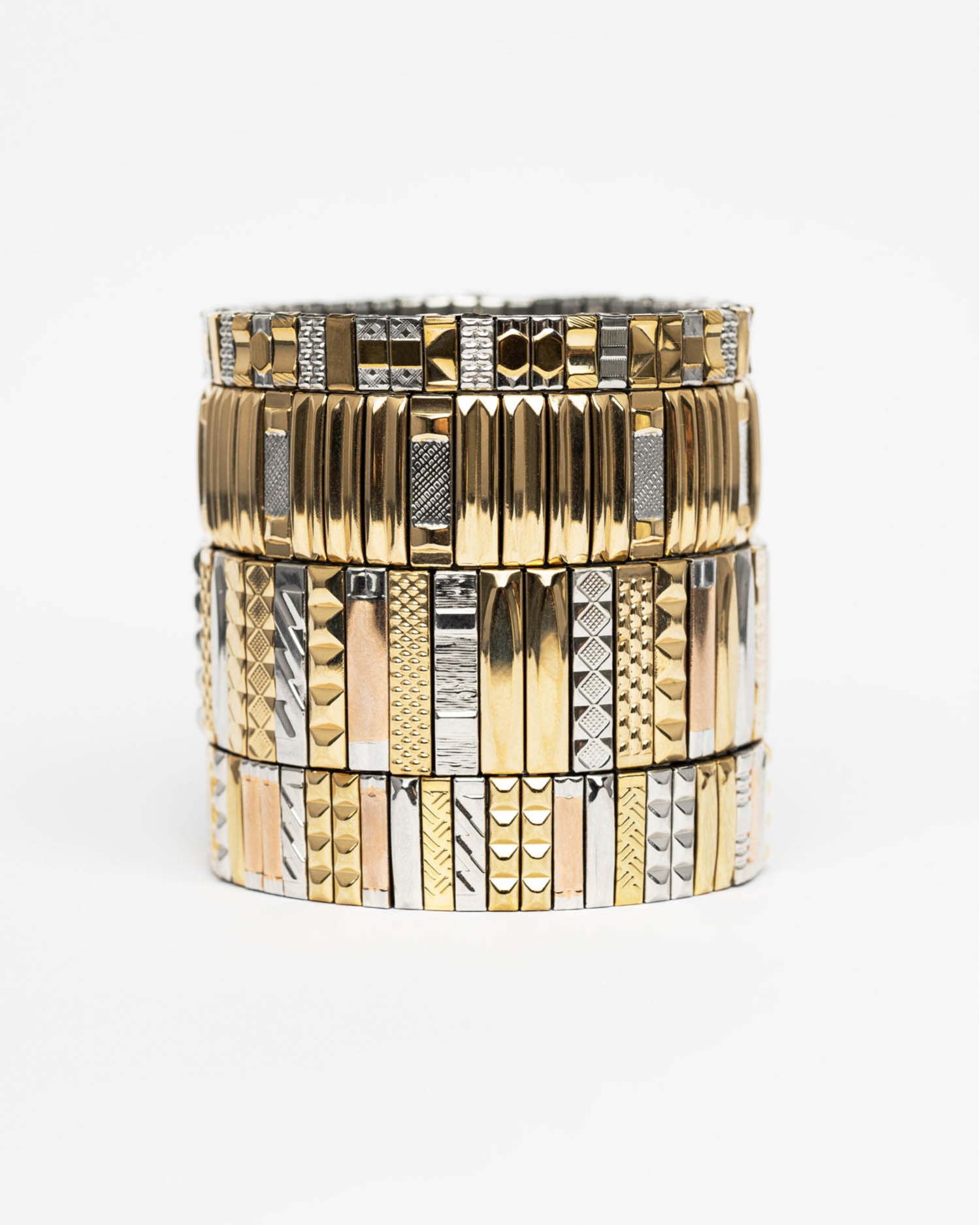 Bracelet SIG 14 Stripes Gold and Silver