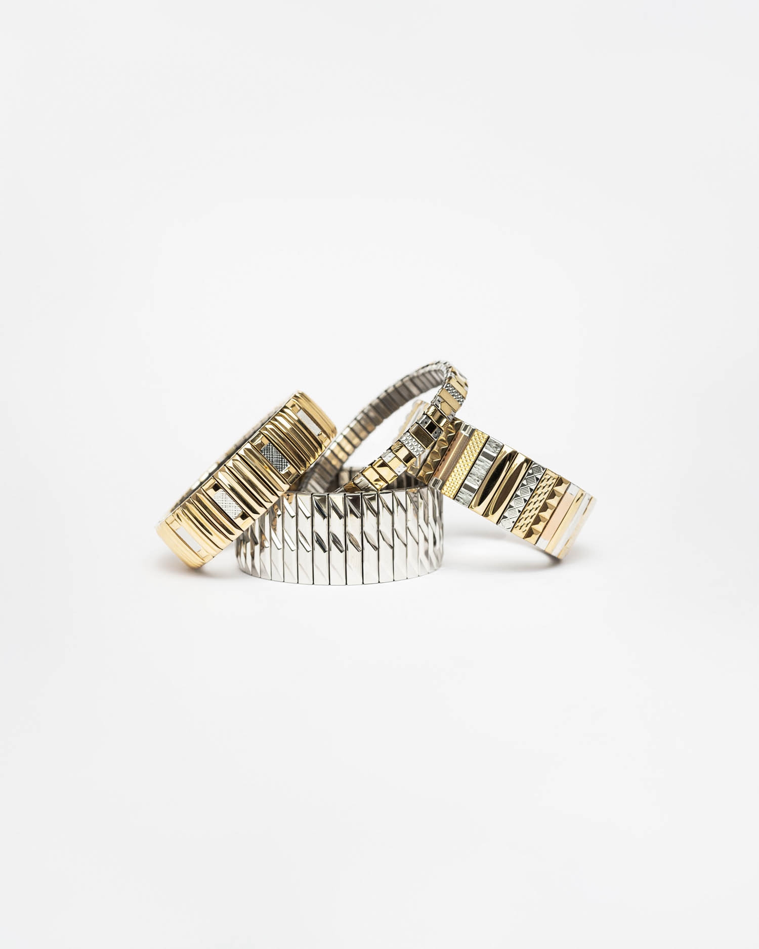Bracelet SIG 14 Stripes Gold and Silver
