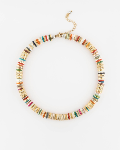 Collier Rondelle Multicolore