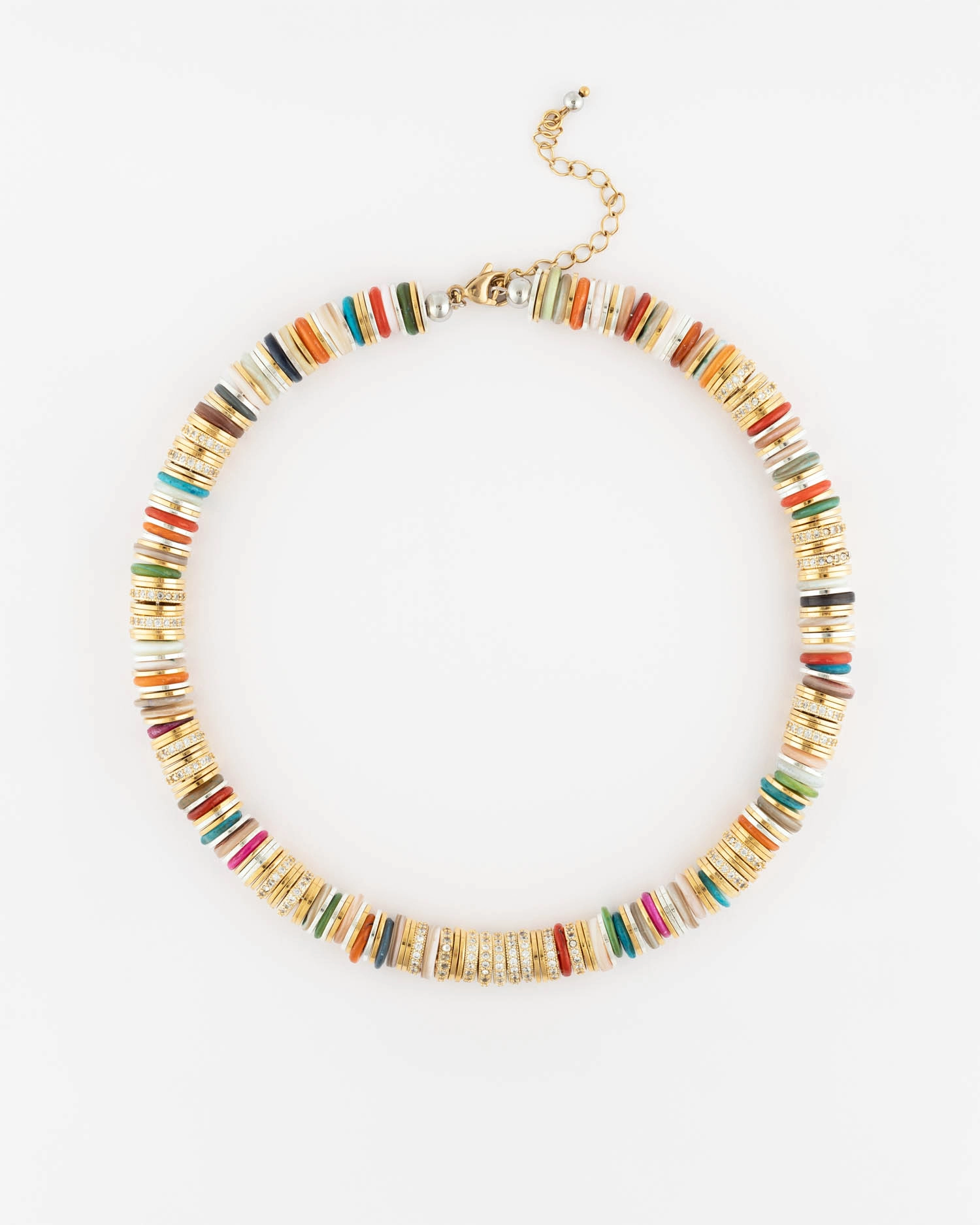 Collier Rondelle Multicolore