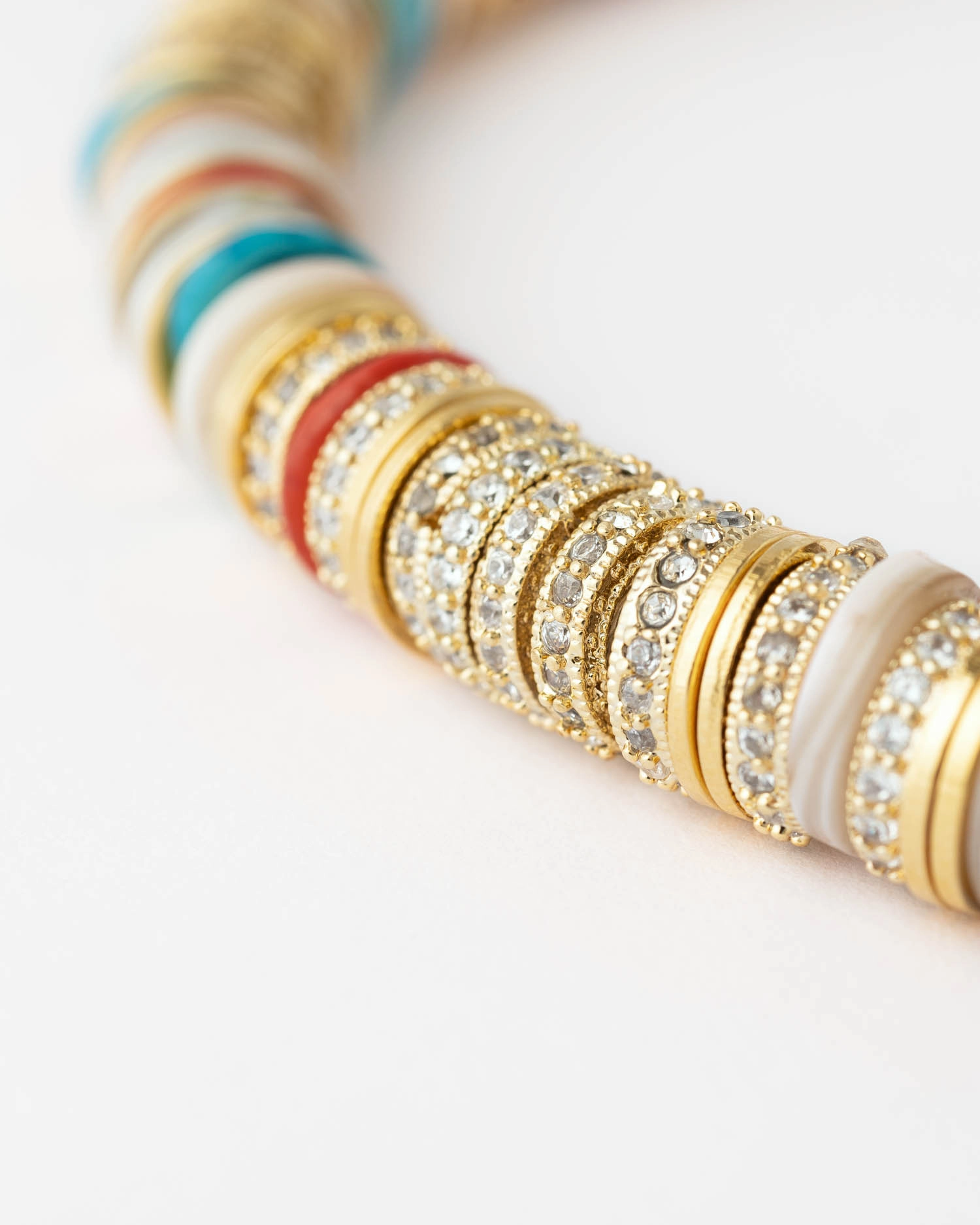 Collier Rondelle Multicolore