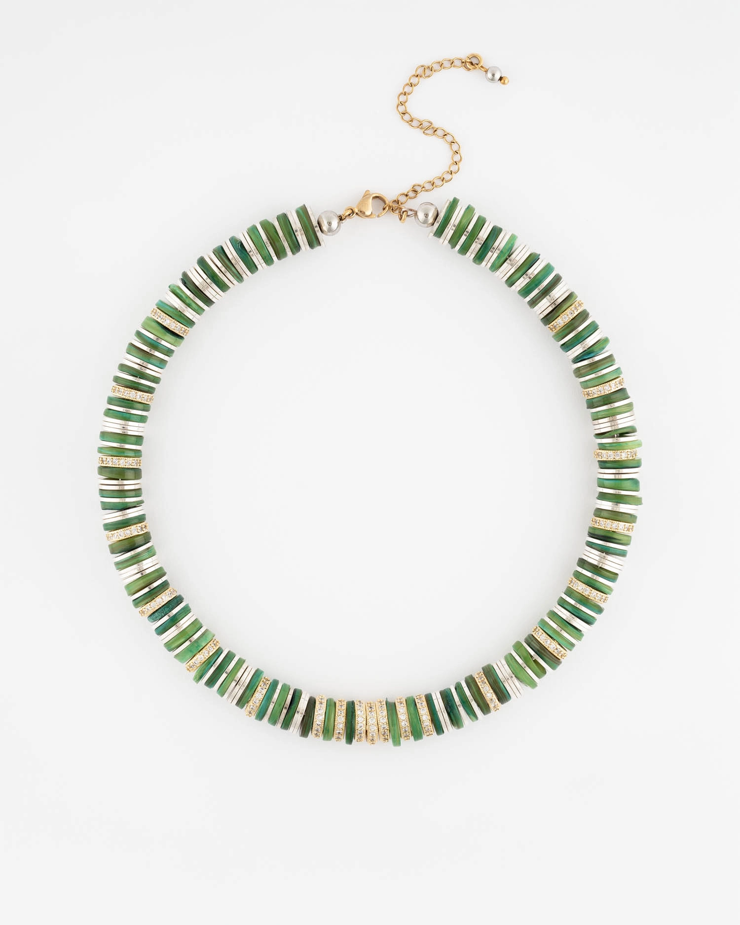 Collier Rondelle Green