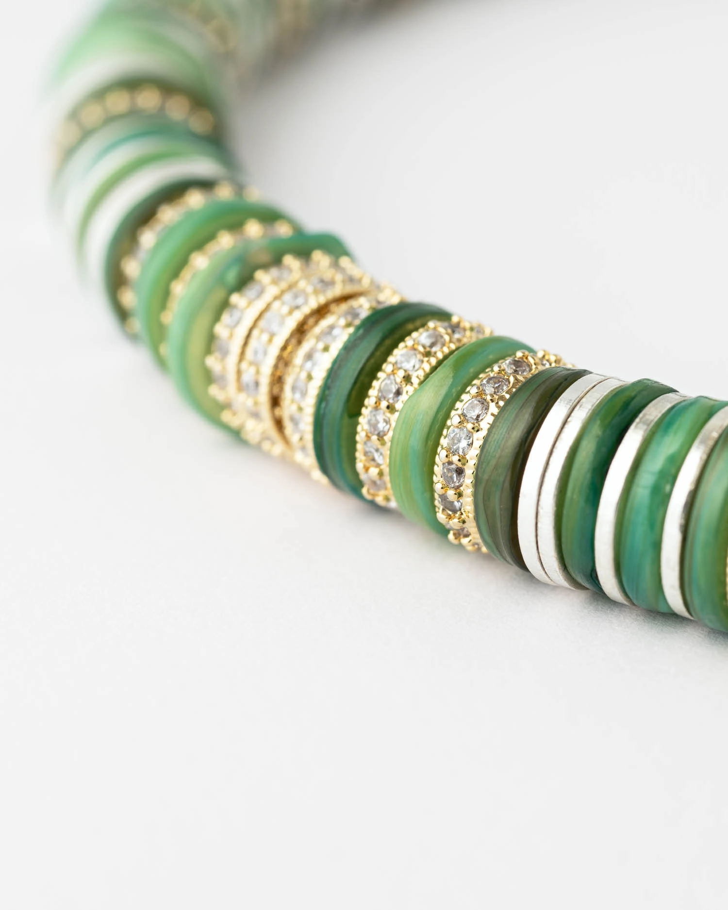 Collier Rondelle Green