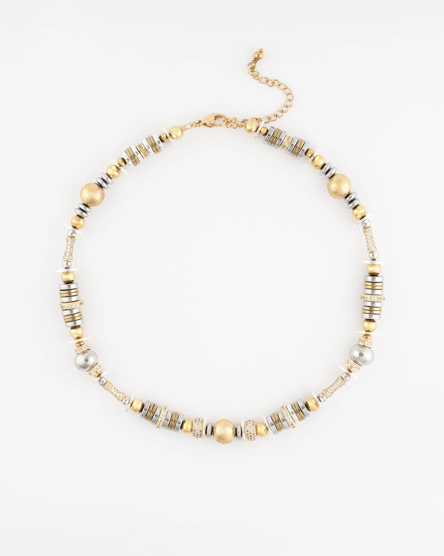 Collier Nefertiti Or & Argent