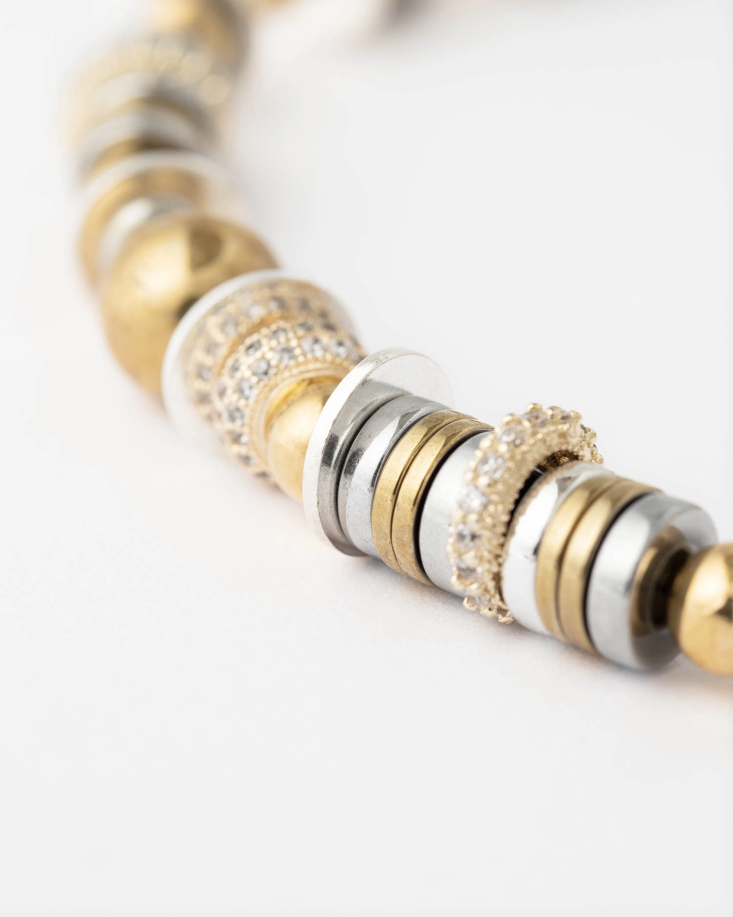 Collier Nefertiti Or & Argent