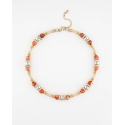 Collier Meritaten Orange texturé